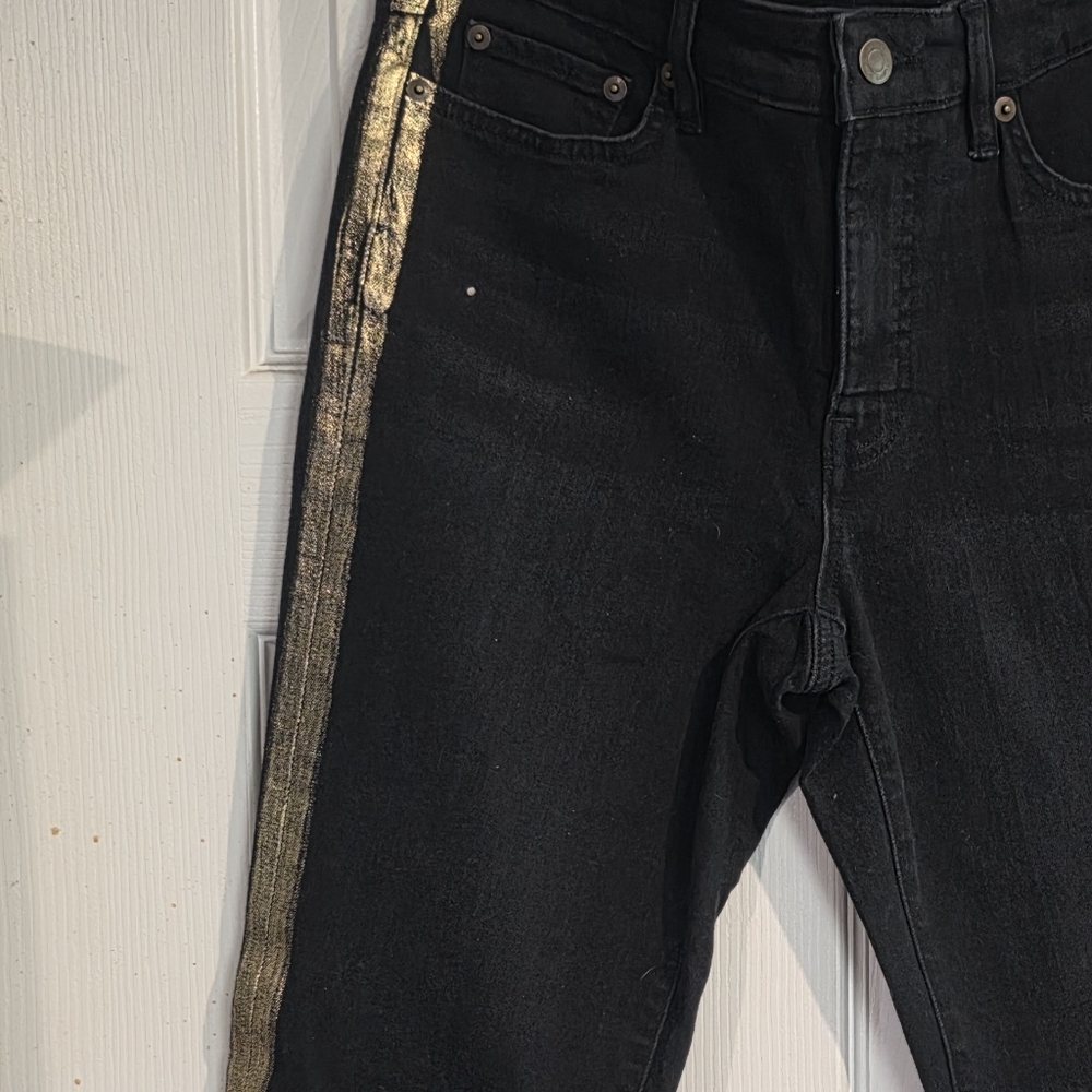 Ralph Lauren Black and Gold Straight Leg Jeans
